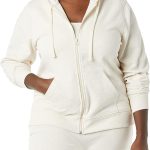 Essentials Women's French Terry Fleece Full-Zip Hoodie (Available in Plus Size)